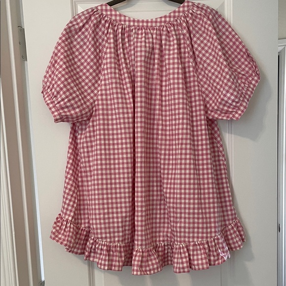 NWT! Piyama Pink Gingham Top/Blouse, Size Small - Picture 9 of 9
